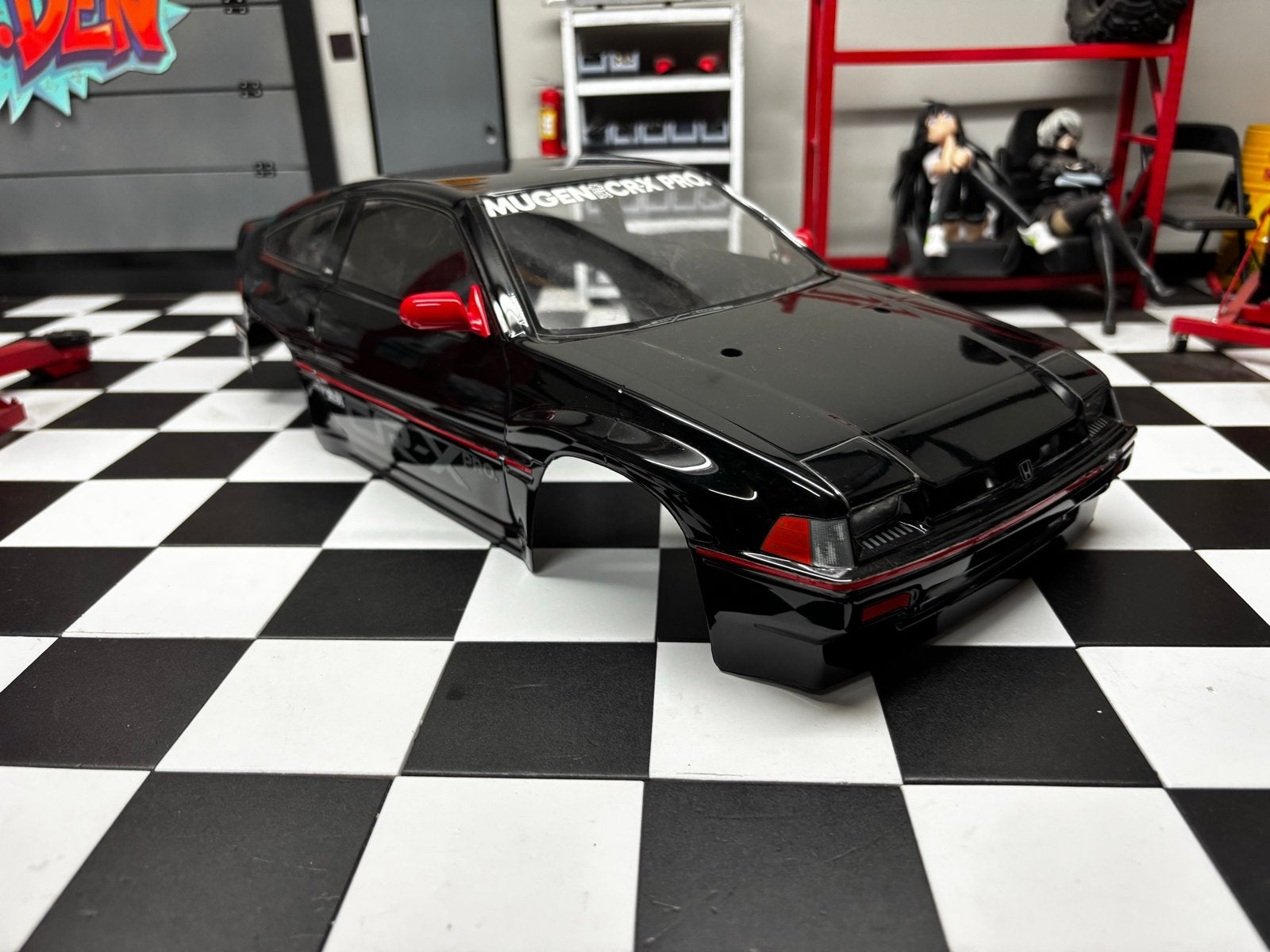 Tamiya Honda CRX Body voor M-chassis met spiegels, Hobby en Vrije tijd, Modelbouw | Radiografisch | Auto's, Nieuw, Onderdeel, Overige schalen