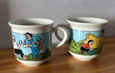 Suske, Jerome & Lambik porselein beker Ø8 x H8 - samen €10, Verzamelen, Ophalen of Verzenden, Suske en Wiske, Nieuw, Beeldje of Figuurtje
