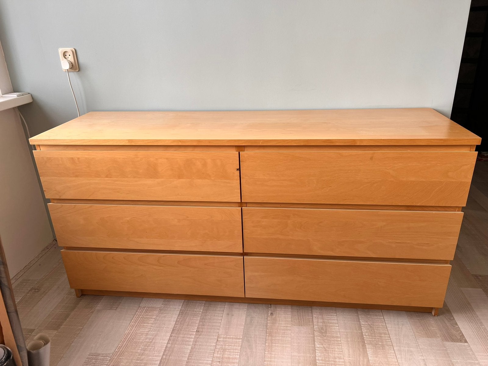 Foto 7 van Malm Ladekast Ikea, beukenfineer  6 lades
