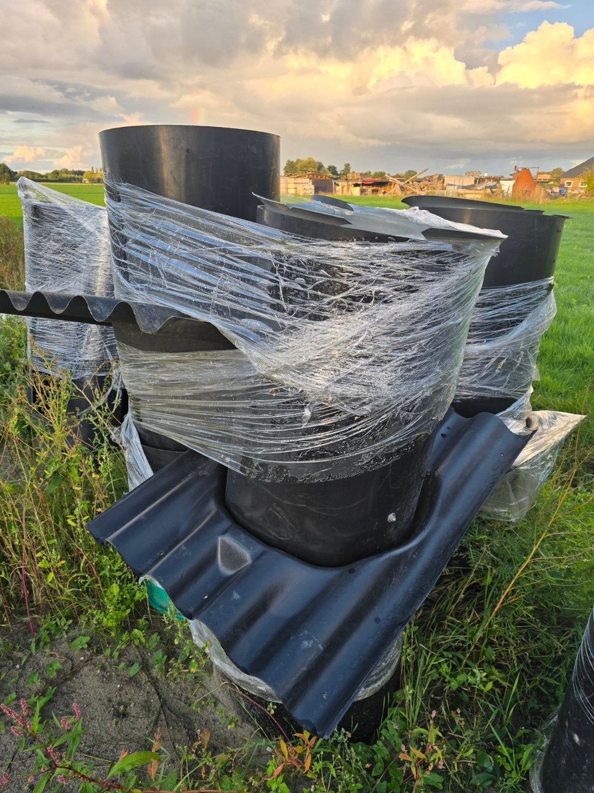 4 ventilatie kokers te koop in redelijke staat, Ophalen, Gebruikt