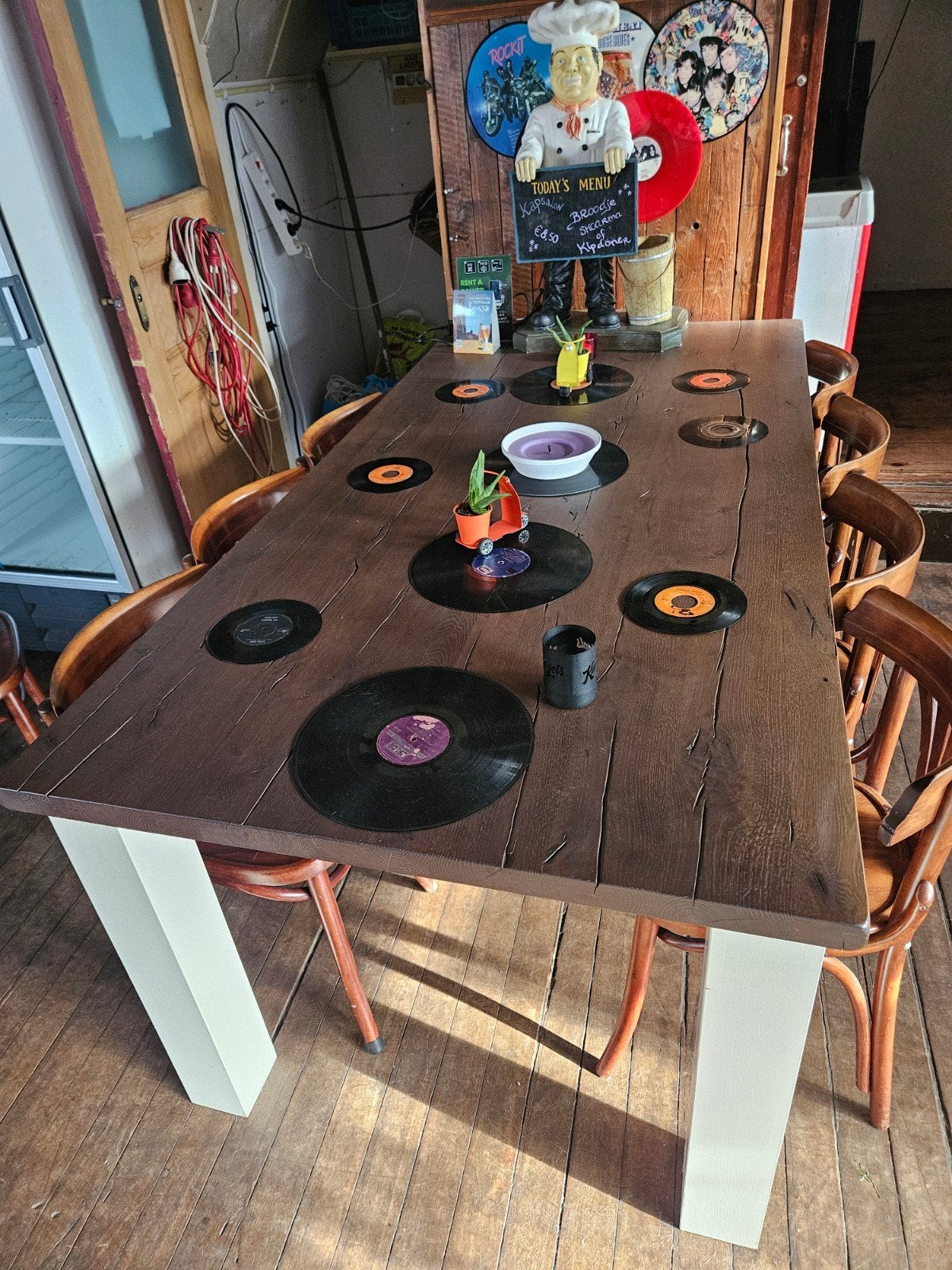 eettafel, Huis en Inrichting, Ophalen, Zo goed als nieuw, Rechthoekig, 50 tot 100 cm