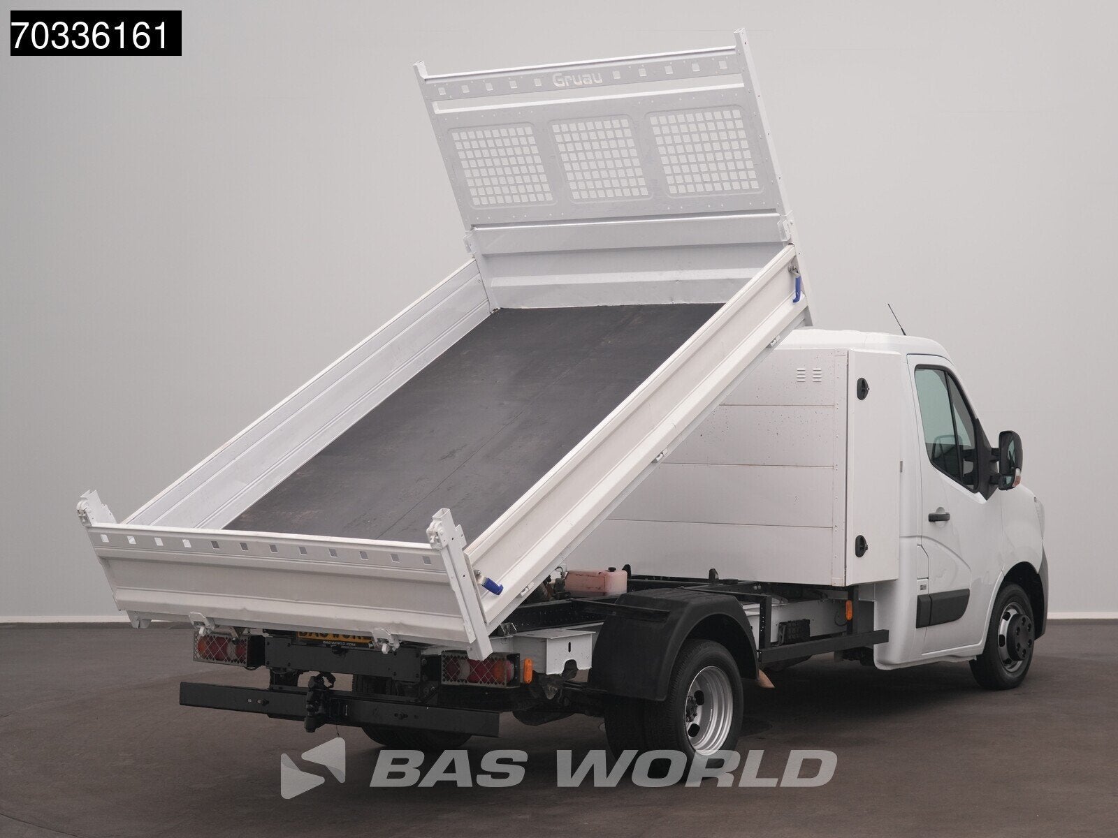 Renault Master 130PK Kipper Dubbellucht Kist Airco 3,5t Trek, Auto's, Stof, Gebruikt, Euro 6, 4 cilinders