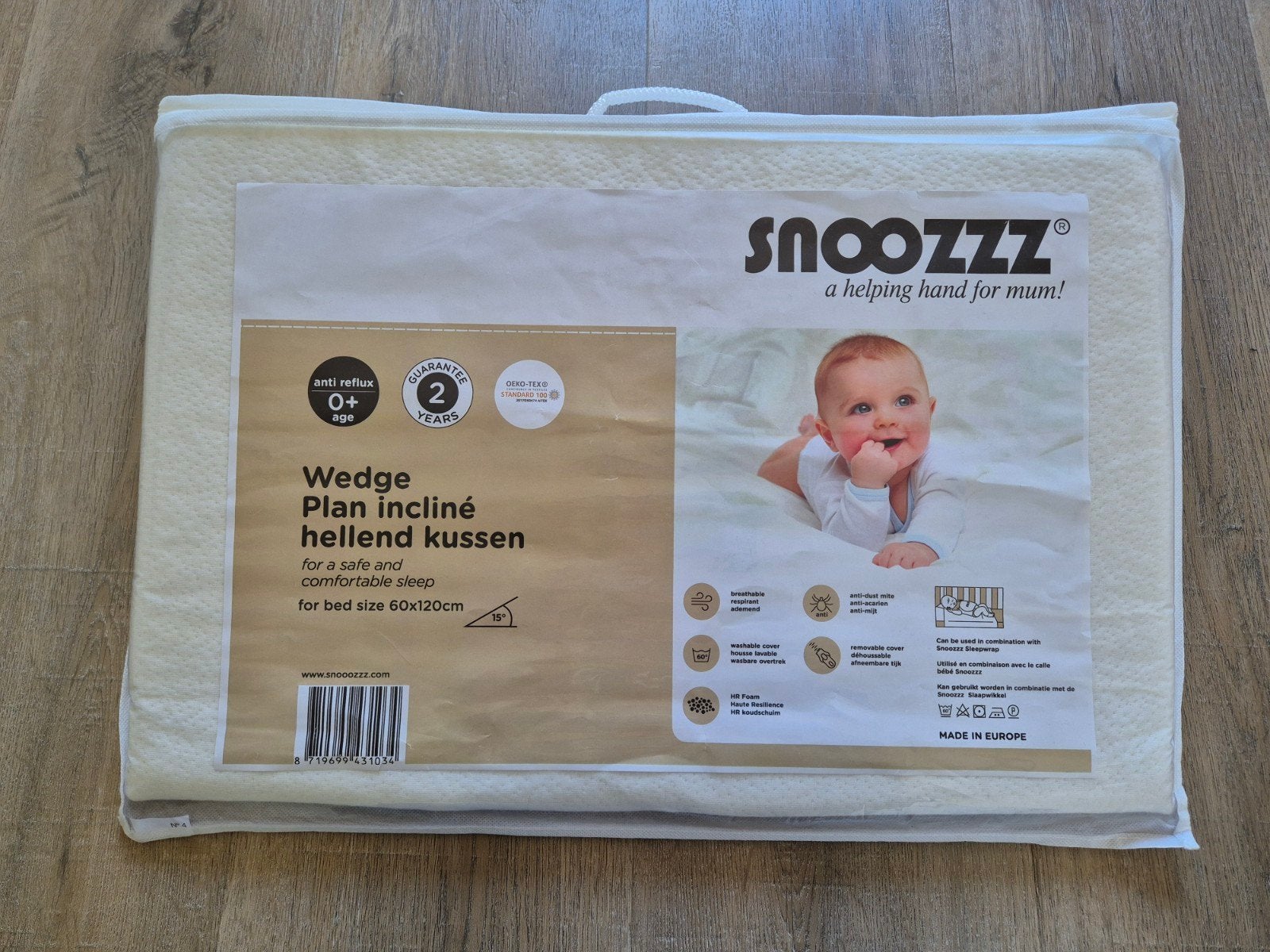 Snoozzz anti-reflux voor babybed 60x120cm, Ophalen, Zo goed als nieuw, Overige typen