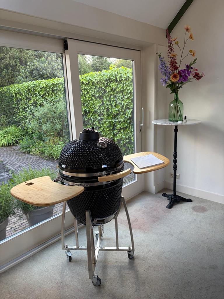 Patton kamado 21 black, Tuin en Terras, Houtskoolbarbecues, Ophalen of Verzenden, Nieuw
