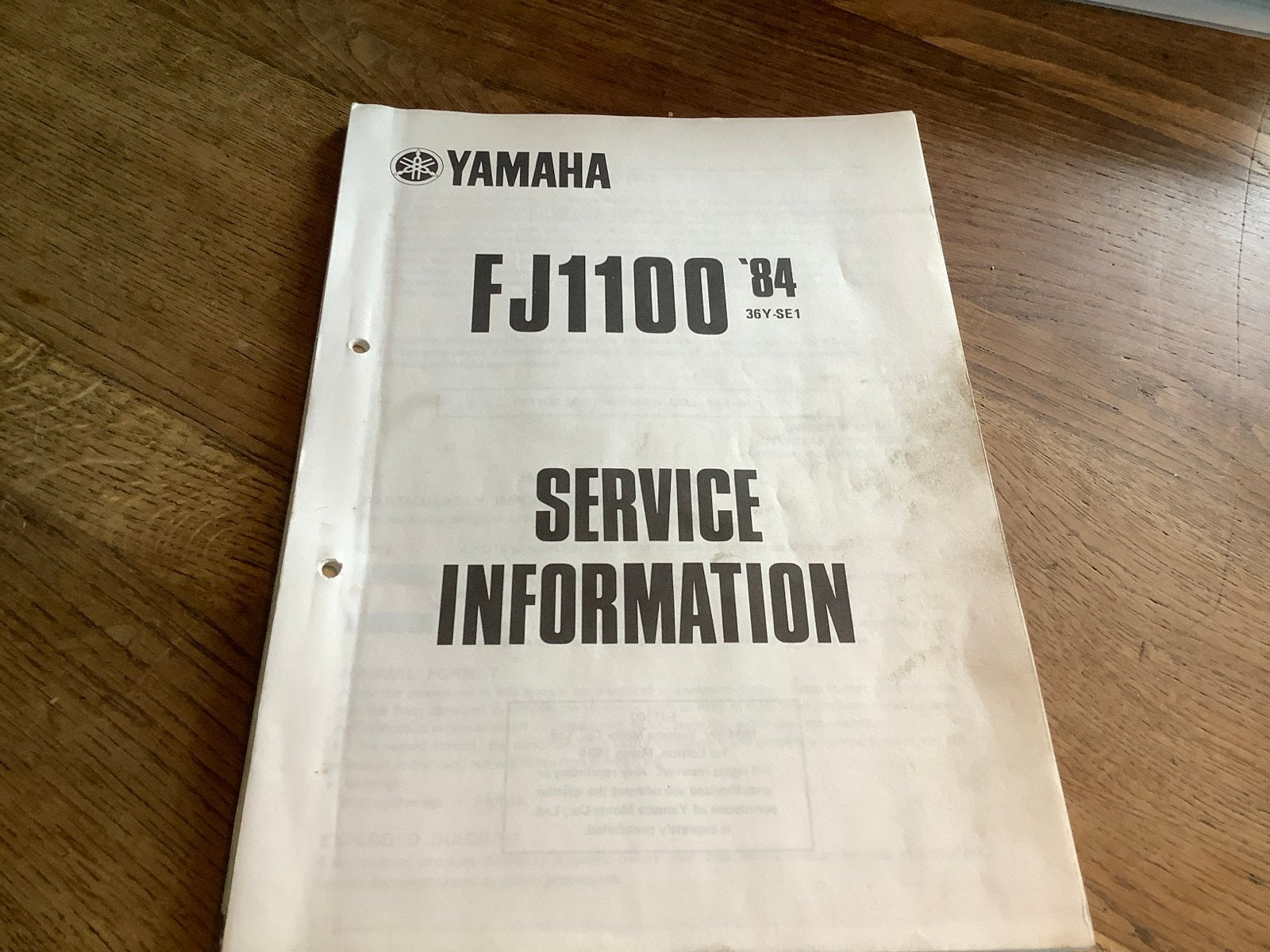 Yamaha FJ1100 '84 Service Informatie Handleiding. (47), Motoren, Handleidingen en Instructieboekjes, Verzenden, Yamaha