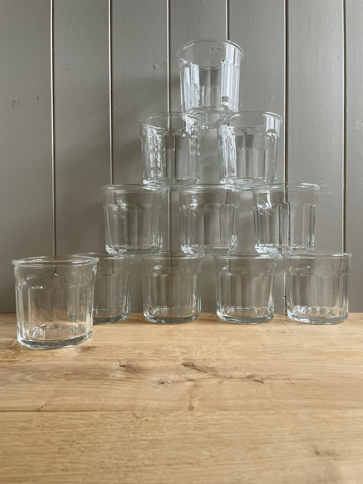 Brocante oude zware Franse jampotten confiture 500 ml., Antiek en Kunst, Curiosa en Brocante, Ophalen of Verzenden
