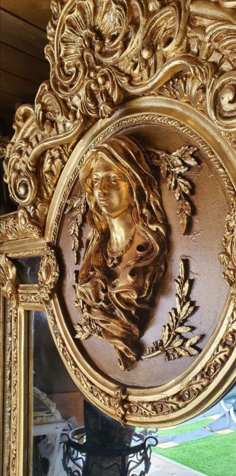 Barok spiegel Madonna XXL, Nieuw, Ophalen of Verzenden, Minder dan 100 cm, Rechthoekig