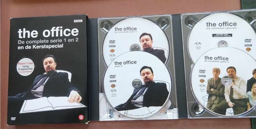 Ricky Gervais The Office UK + US en meer hoeft niet in 1koop, Cd's en Dvd's, Dvd's | Tv en Series, Alle leeftijden, Ophalen of Verzenden