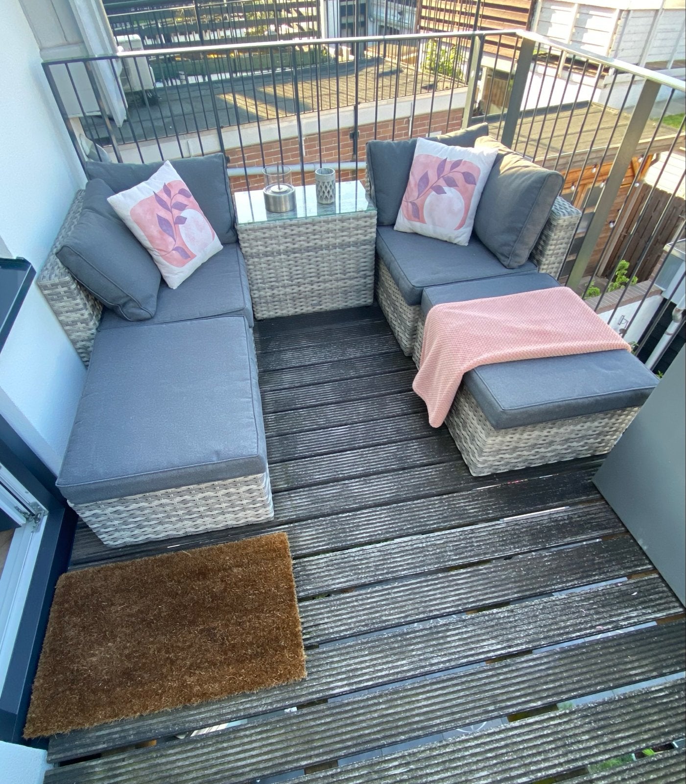 Wicker Loungeset multifunctioneel met kussenbox/sierkussens, Tuin en Terras, Tuinsets en Loungesets, Zo goed als nieuw, Loungeset