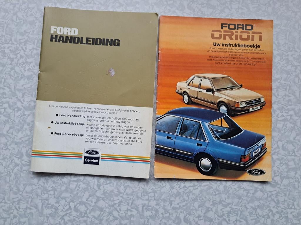 Ford Orion boekjes, Ophalen of Verzenden