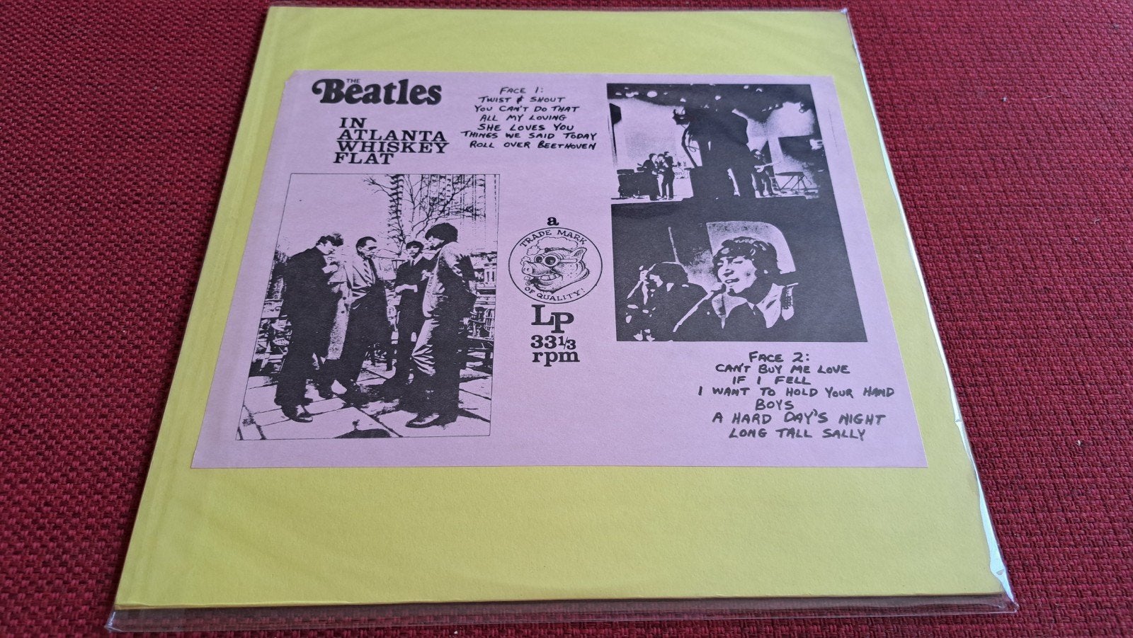 Beatles inAtlanta Whiskey Flat vinyl lp blauw vinyl, Ophalen of Verzenden, LP