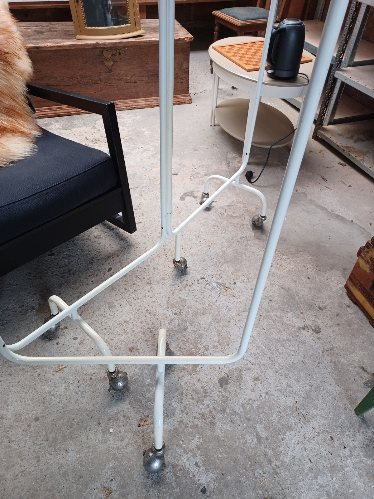 ziekenhuis bedrek Bedgordijnrek / Alkoofconstructie op wiele, Ophalen, Met wielen, Gebruikt