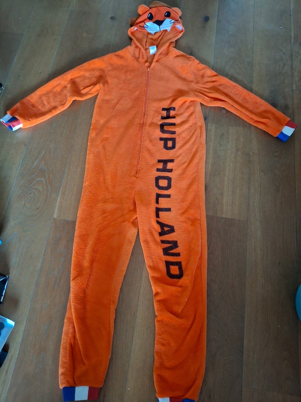 Wk /oranje onesie 164, Ophalen of Verzenden, Zo goed als nieuw, Jongen of Meisje