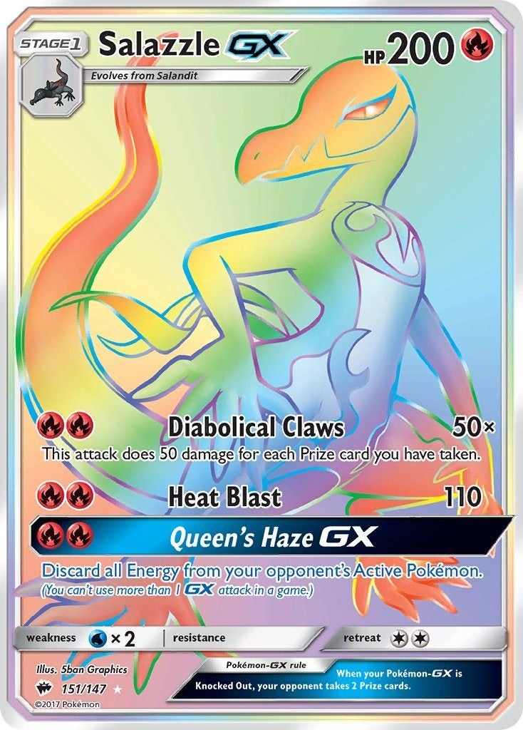 S Burning Shadows » Salazzle-GX 151/147, Ophalen of Verzenden, Nieuw, Losse kaart