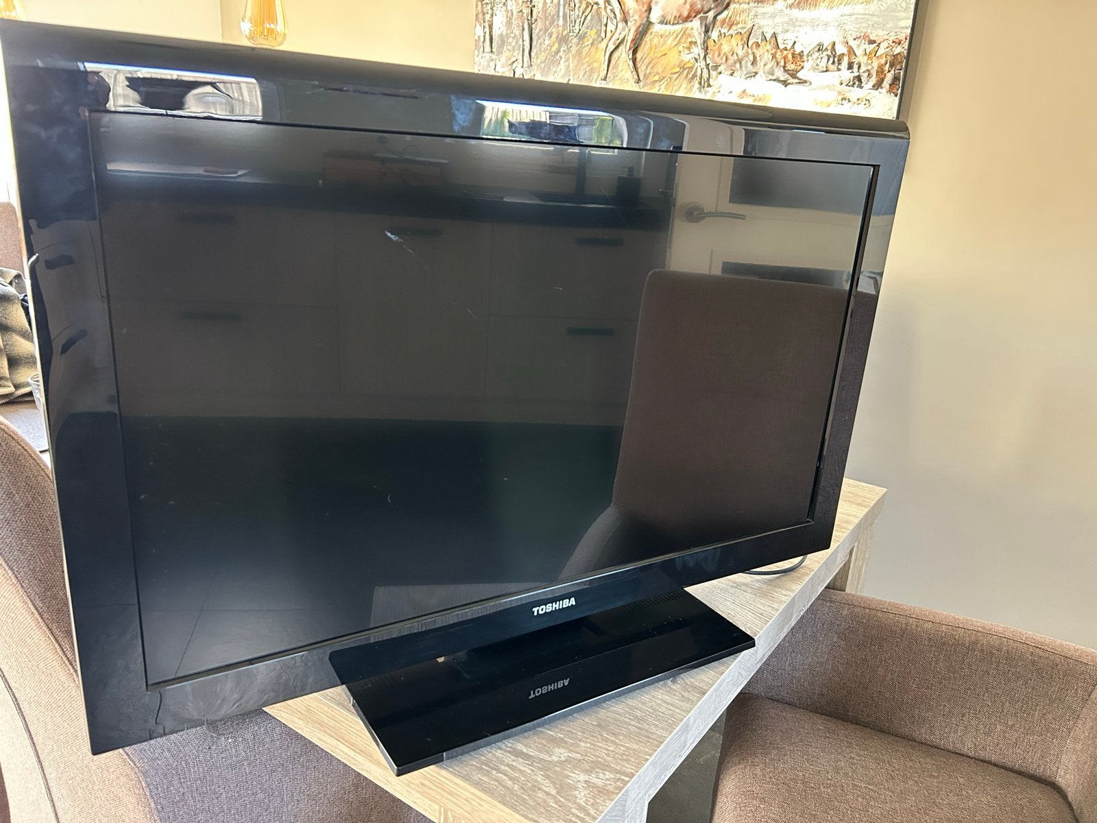Toshiba 32 inch LCD TV, Audio, Tv en Foto, Ophalen, LCD, 80 tot 100 cm, Gebruikt