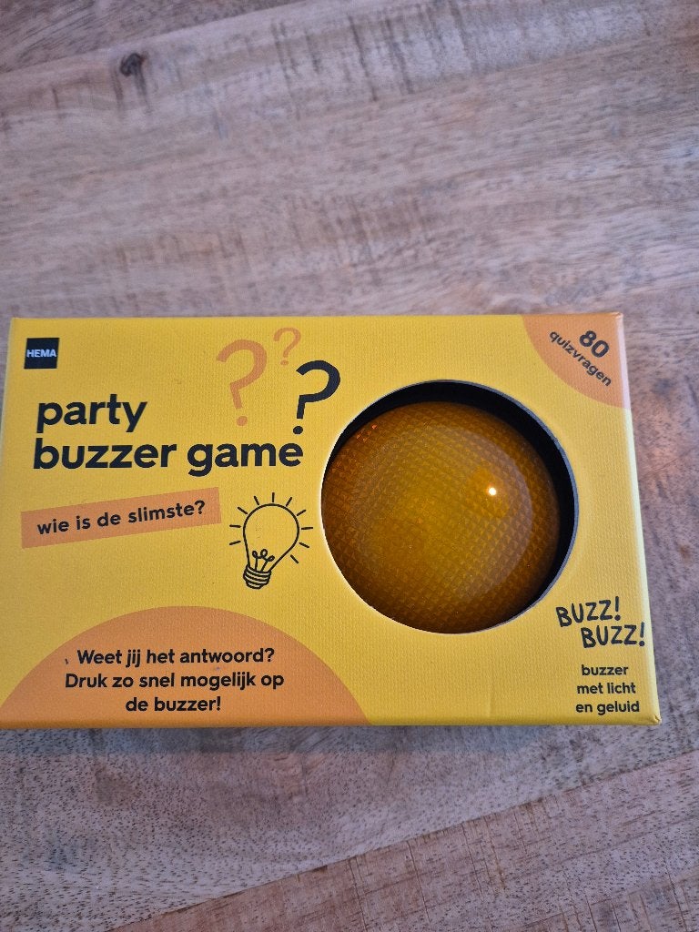 Party buzzer game, Ophalen of Verzenden, Zo goed als nieuw, Hema