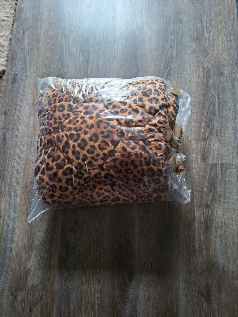 Tekoop panter print dekbed, Ophalen of Verzenden, Nieuw, Wit, Rond