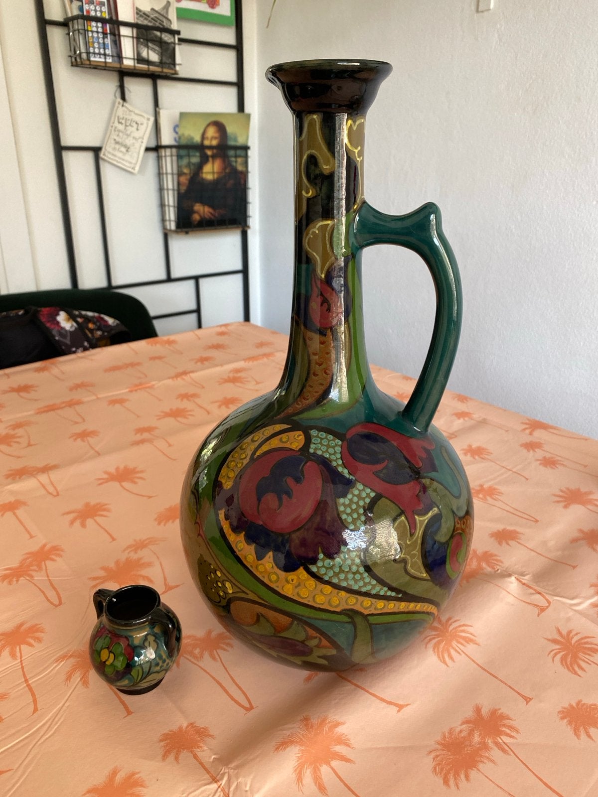 Prachtige Art Nouveau Vaas en Miniatuur Karaf - Holland, Antiek en Kunst, Ophalen of Verzenden