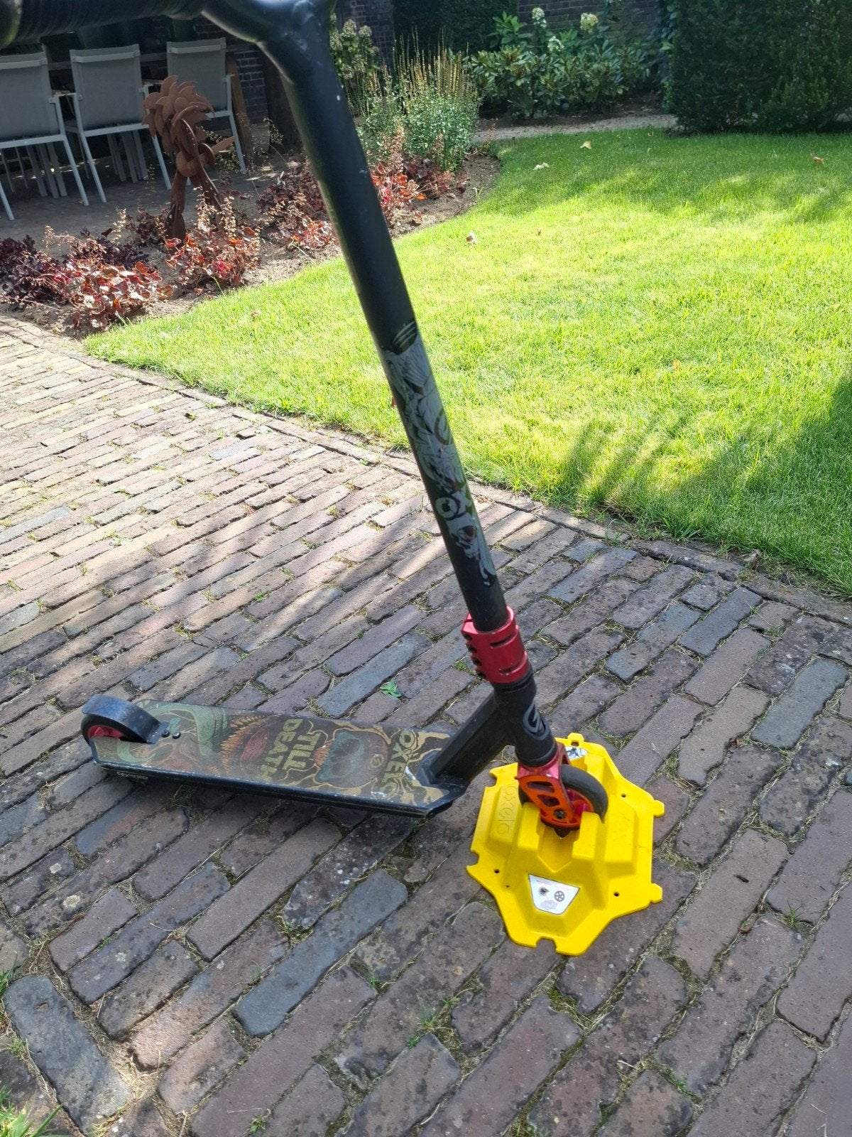 Stuntstep met standaard, Ophalen, Zo goed als nieuw, Gewone step, Oxelo (Decathlon)