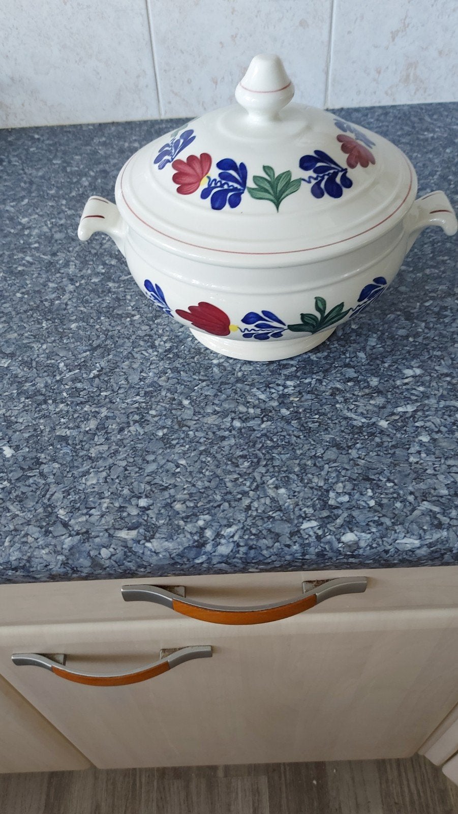 Boerenbont dekschaal - Klassiek en sfeervol, Ophalen of Verzenden