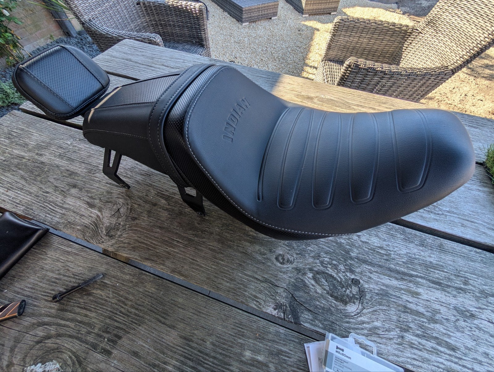 Indian Duo Seat - Comfortabel Motorzadel met Rugleuning, Motoren, Ophalen, Gebruikt