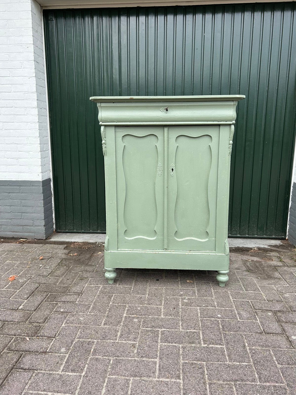 Brocante biedermeier meidenkast  kast kastje, Ophalen