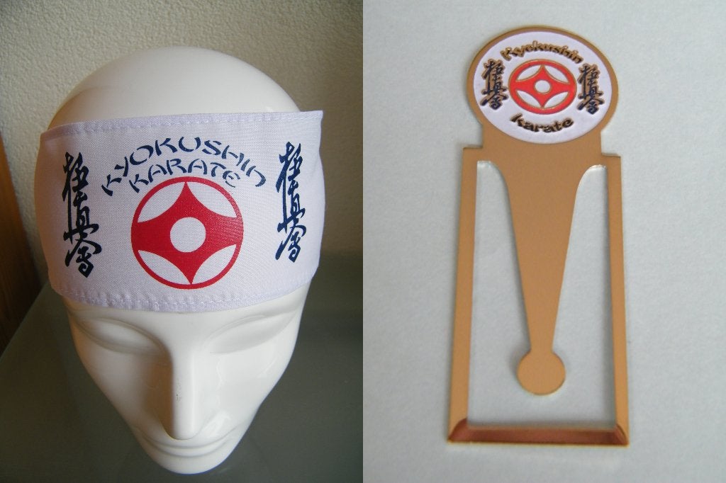 kyokushin karate bandana hoofdband boekenlegger bookmark, Maat XL, Ophalen of Verzenden, Nieuw, Karate