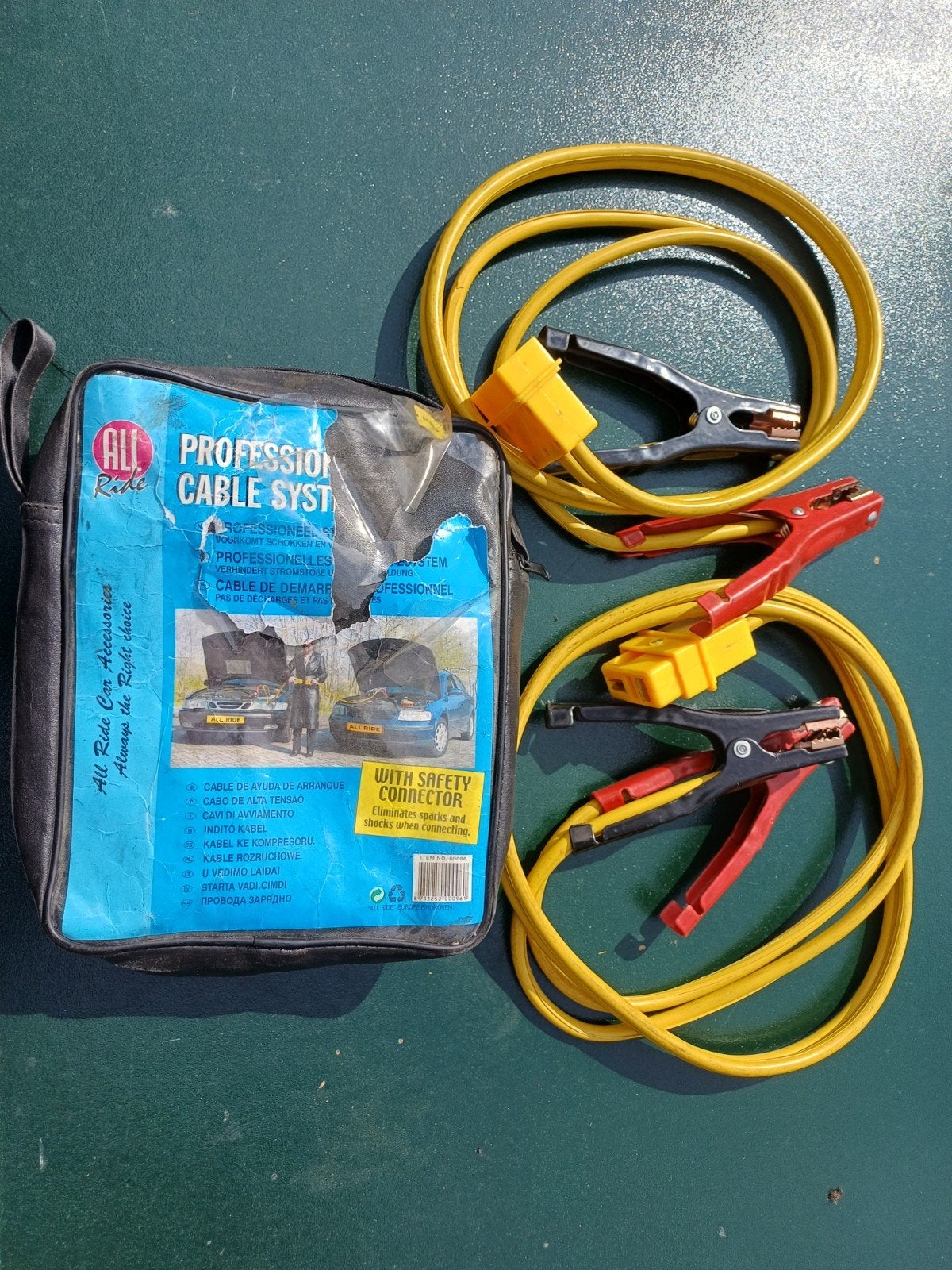 Startkabels met veiligheidsconnector, Ophalen of Verzenden, Gebruikt
