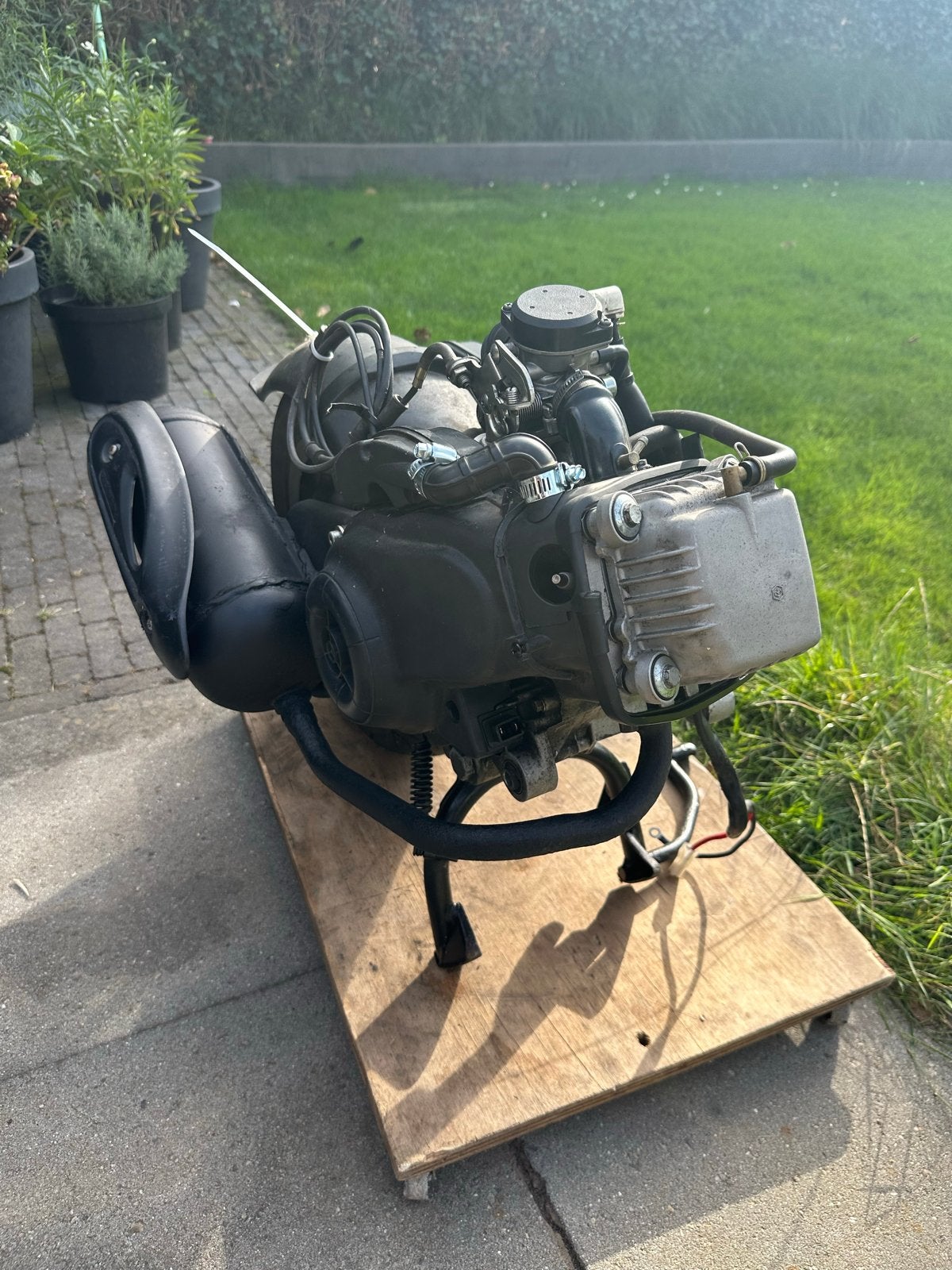 Malossi 80cc Piaggio Zip 4T 2V motorblok met Multivar, Ophalen of Verzenden, Gebruikt, Blok, Piaggio