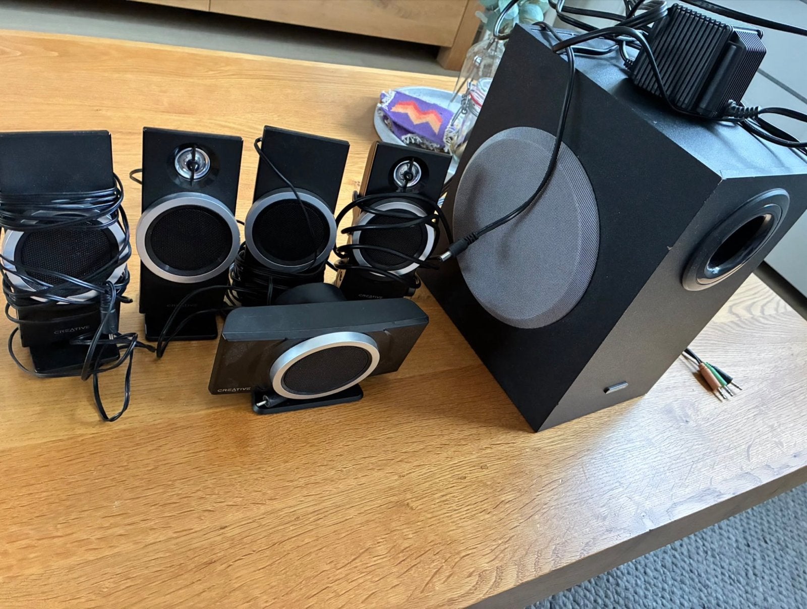 Creative Inspire T6100Luidsprekerset 5.1, Ophalen, Gebruikt, Audiokanaal 5.1