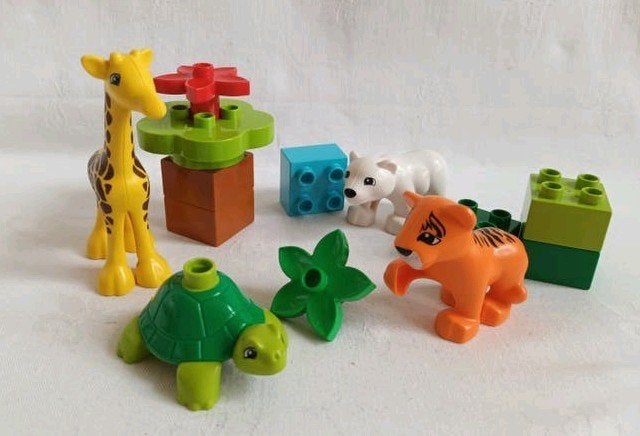 Duplo set 10801 jonge Dieren Around the World, Kinderen en Baby's, Speelgoed | Duplo en Lego, Ophalen of Verzenden, Zo goed als nieuw