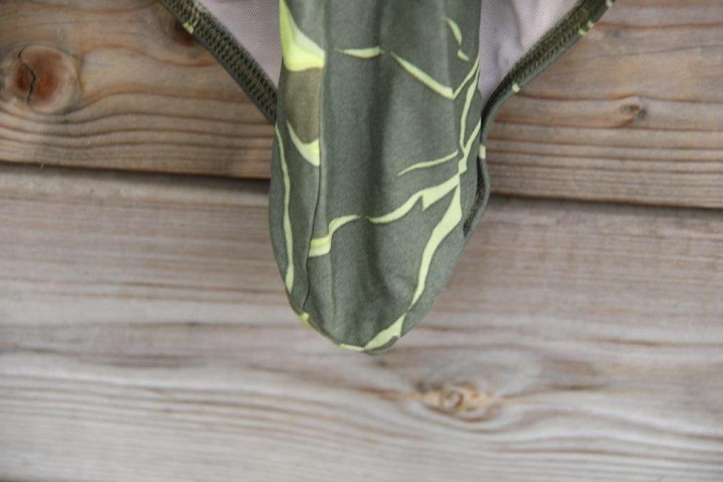 Badpak kaki/ lime Ulla Popken mt 44 B cup Vaste prijs, Ophalen of Verzenden, Zo goed als nieuw, Groen, Ulla Popken