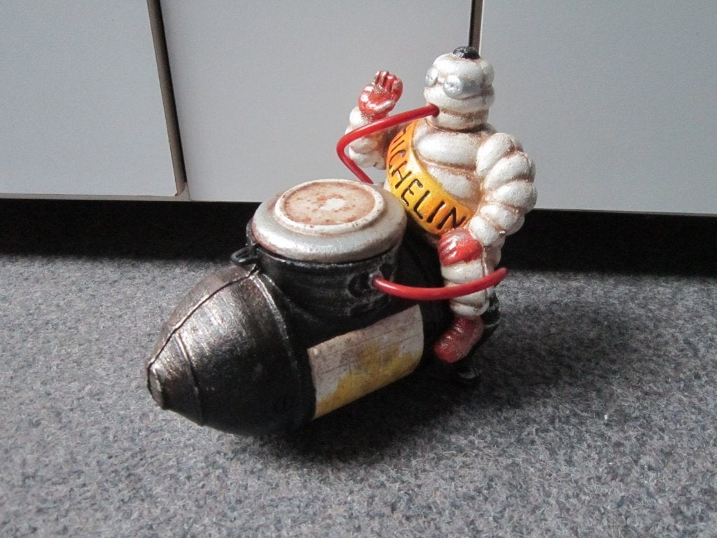 MICHELIN GIETIJZER COMPRESSOR, Ophalen, Zo goed als nieuw, Reclamebord