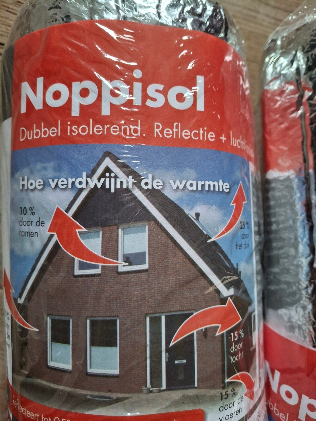 GRATIS 2x rollen Noppisol NIEUW isolatierol / aluminiumfolie, Tuin en Terras, Gaas en Draad, Ophalen, Nieuw, 20 meter of meer