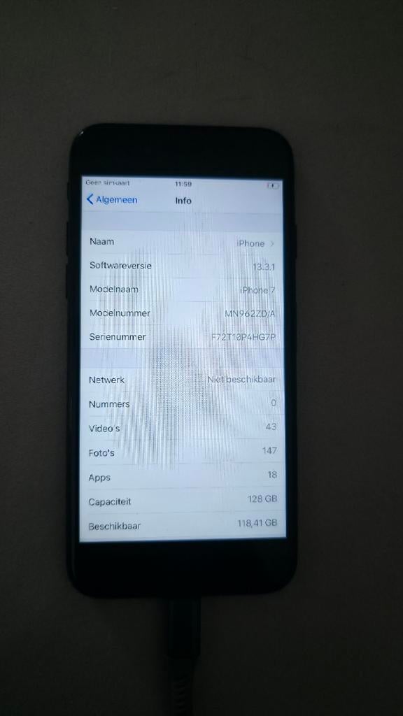 iPhone 7 128GB - Goed werkend, zonder defecten, Telecommunicatie, Mobiele telefoons | Apple iPhone, Ophalen