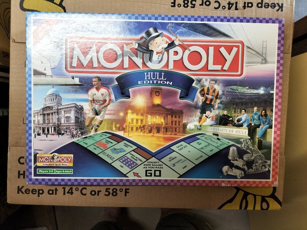 Monopoly Hull, Verzenden, Zo goed als nieuw, Hasbro