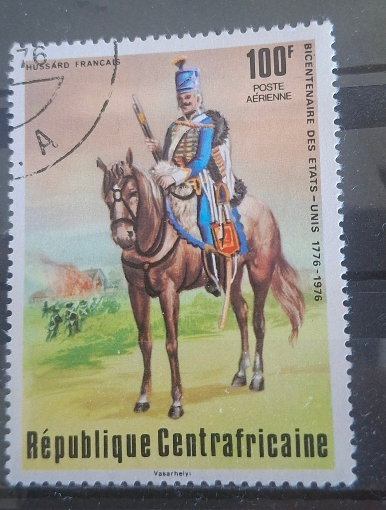 Postzegel - Centraal Afrika - Gestempeld - (B2-P10) (W35), Ophalen of Verzenden, Overige landen, Gestempeld