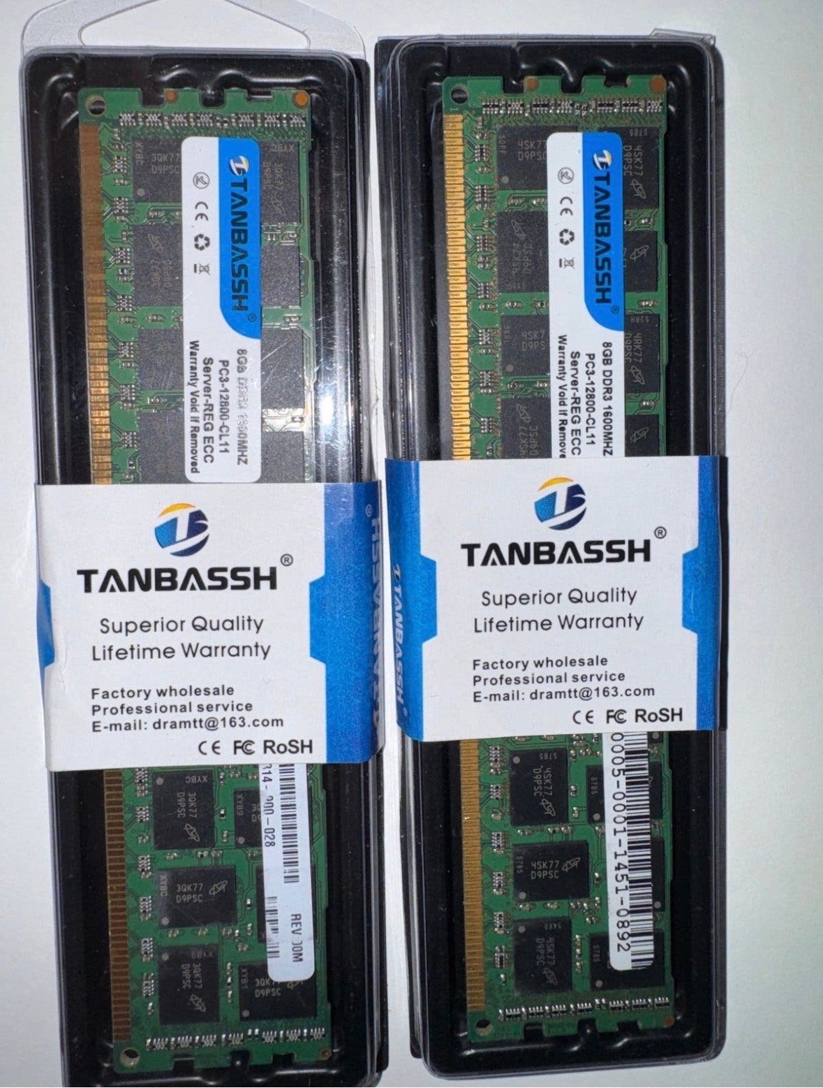 32GB | 8GB DDR3 RAM Geheugenmodules (4 stuks), Computers en Software, Gebruikt, 8 GB, DDR3, Ophalen of Verzenden