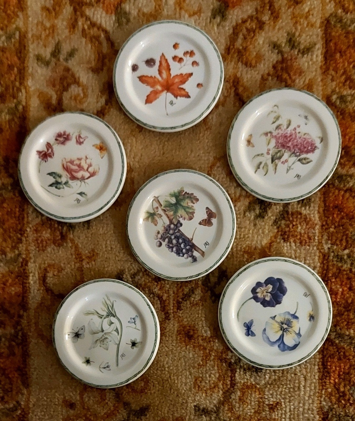 6 prachtige petitfour schaaltjes, Ophalen of Verzenden