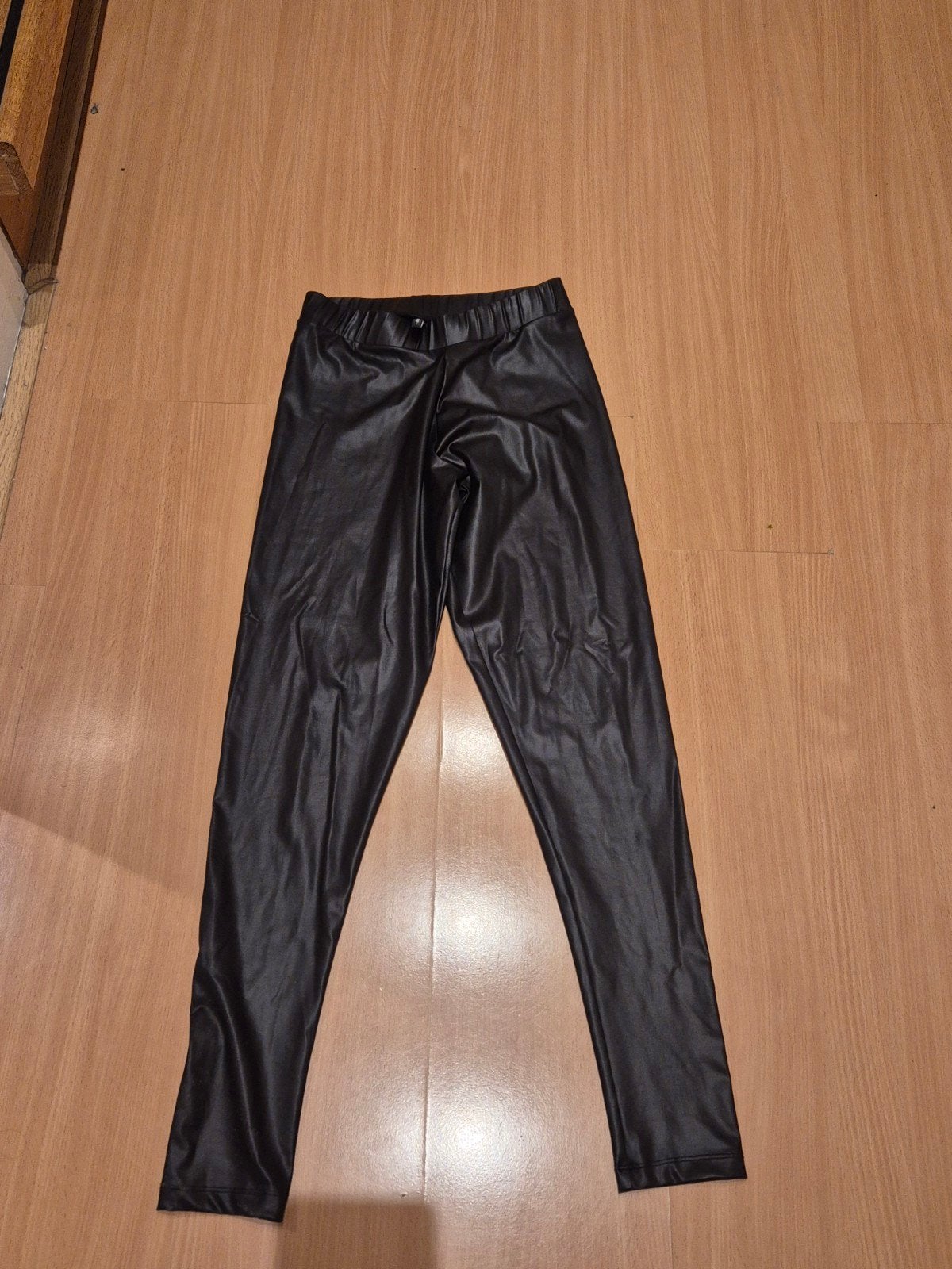 Zwarte leren legging s, Legging, Zwart, Overige maten, Ophalen of Verzenden
