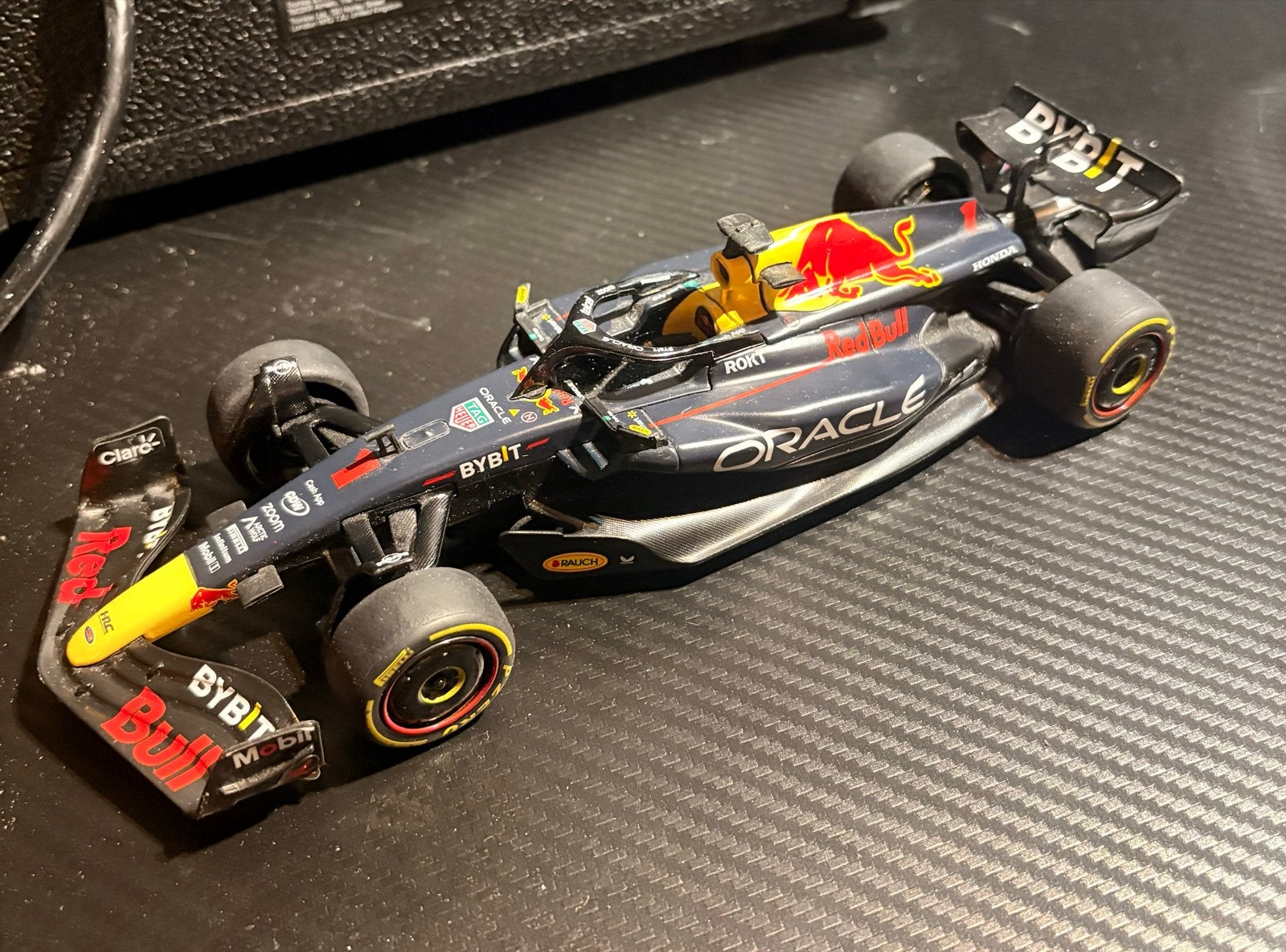 Max Verstappen Red Bull Racing F1 raceauto model, Ophalen of Verzenden, Zo goed als nieuw, Auto