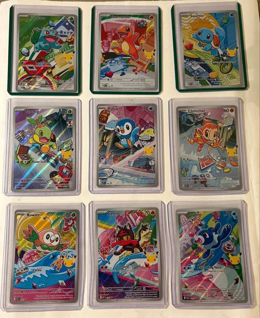 First partner illustration set alle 9 (serie 1), Ophalen of Verzenden, Zo goed als nieuw, Meerdere kaarten, Foil