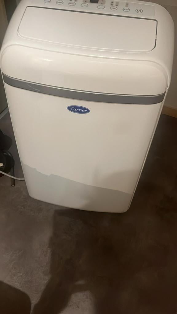 Mobiele Carrier Airco 3.5kW met afvoerslang en verwarming, Ophalen, Gebruikt, Timer, 3 snelheden of meer