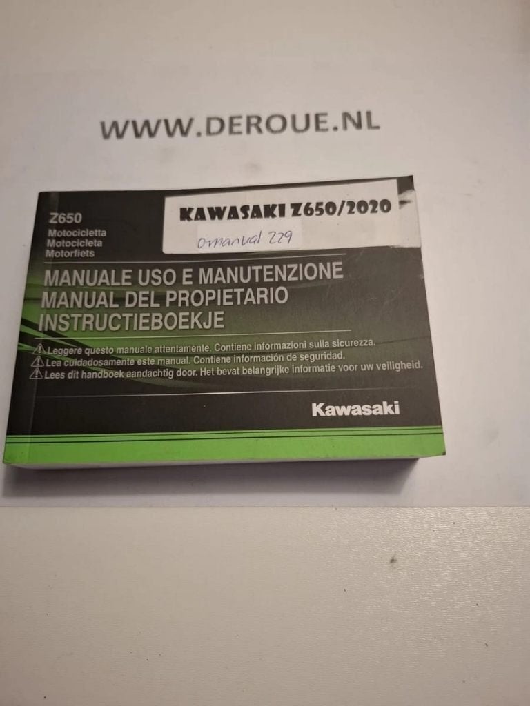 229 werkplaats handboekje KAWASAKI Z650/ 2020 gebruikt, Motoren, Ophalen of Verzenden, Kawasaki