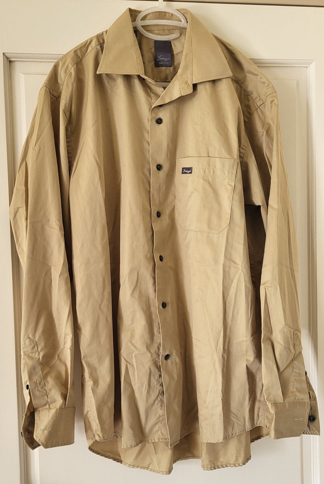 Mooi beige overhemd van Dimaggio Easy Care, maat 42, Dimaggio, Beige, Ophalen of Verzenden, Zo goed als nieuw