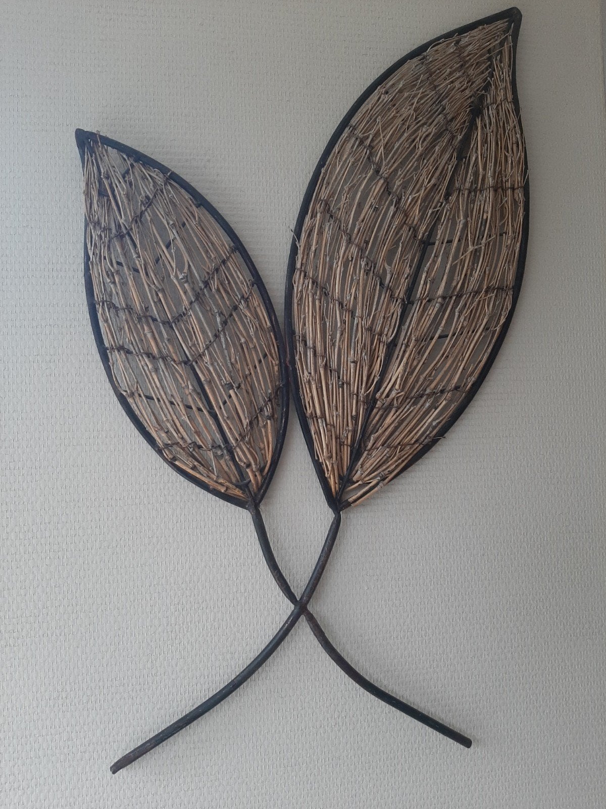 Wanddecoratie  2 bladeren, Ophalen of Verzenden