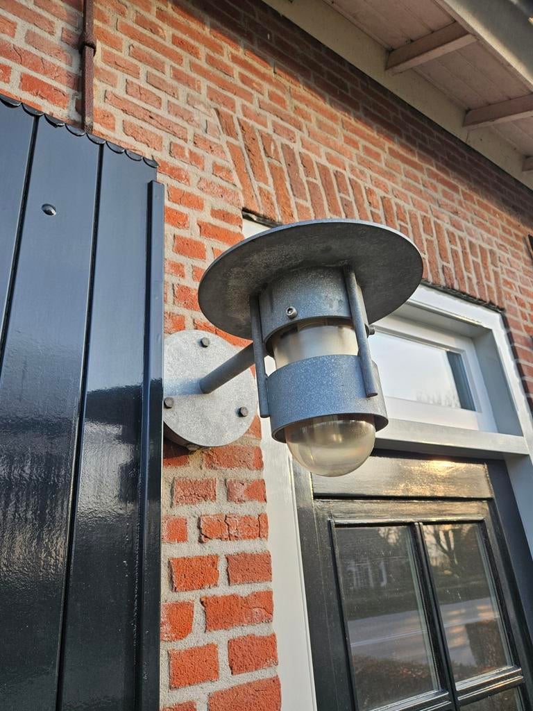 Buitenlamp, industrieel, gegalvaniseerd, Ophalen, Netvoeding, Minder dan 50 watt, Wandlamp