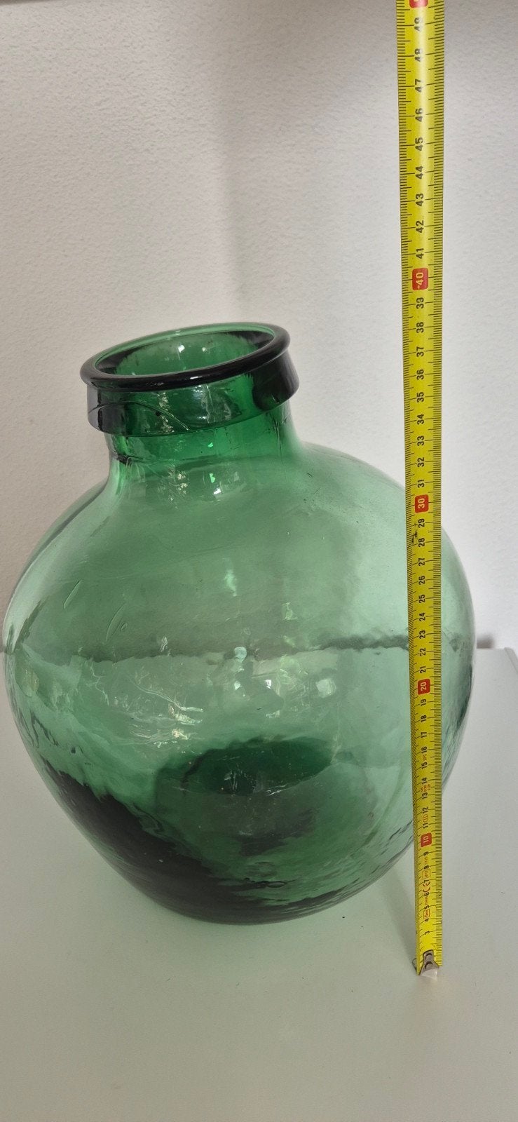 Vintage Spaanse Wijnfles - Groen Glas, Ophalen