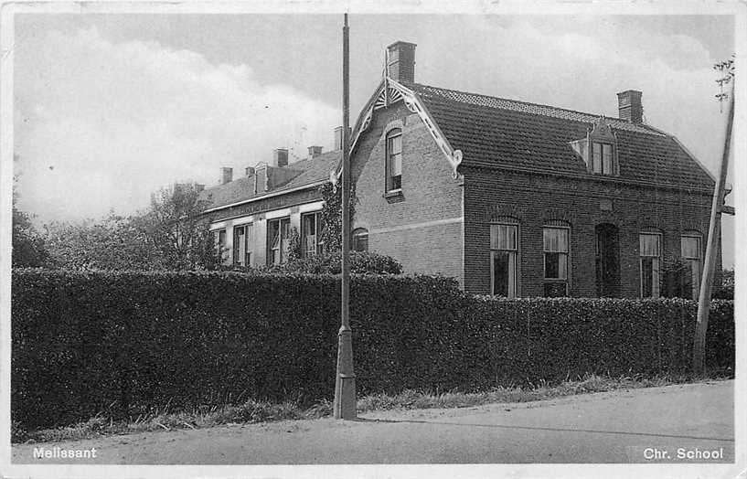 380-767-017 Melissant Chr School, Verzamelen, Verzenden, Voor 1920, Zuid-Holland