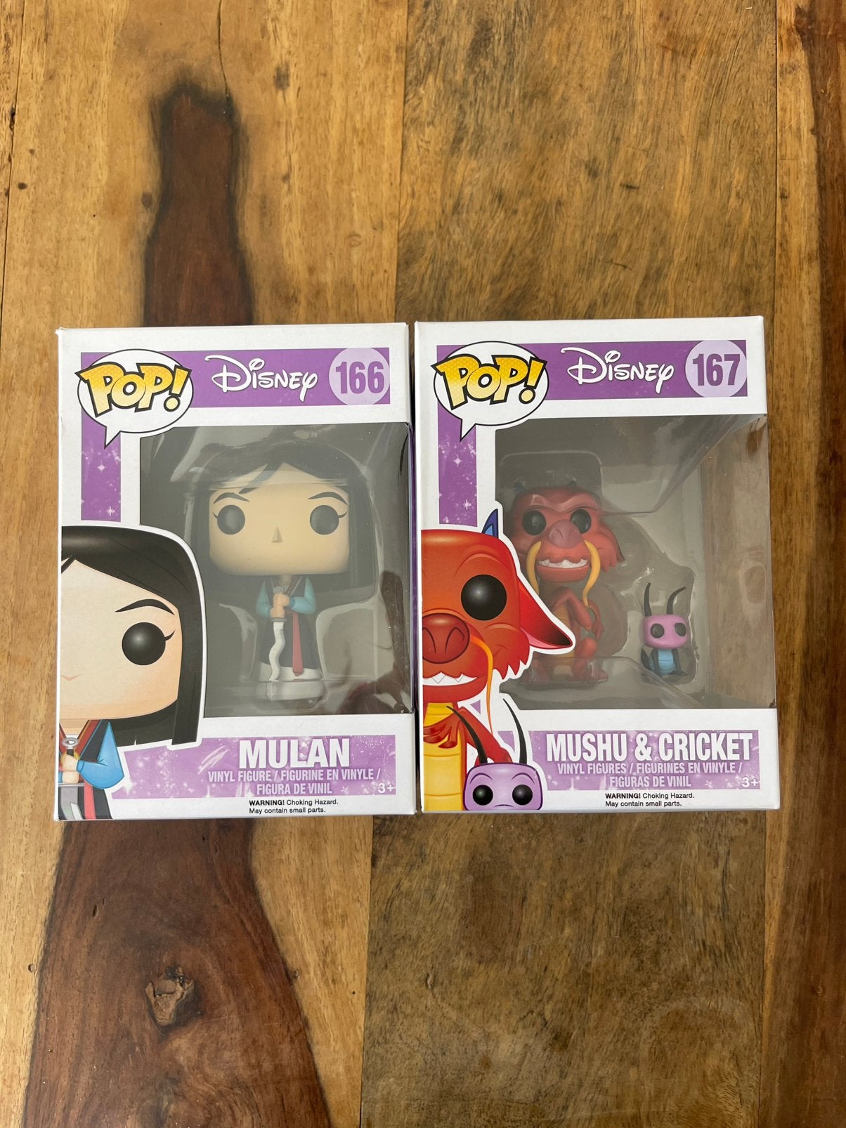 Funko Pop! Mulan 166 en 167, Verzenden, Zo goed als nieuw
